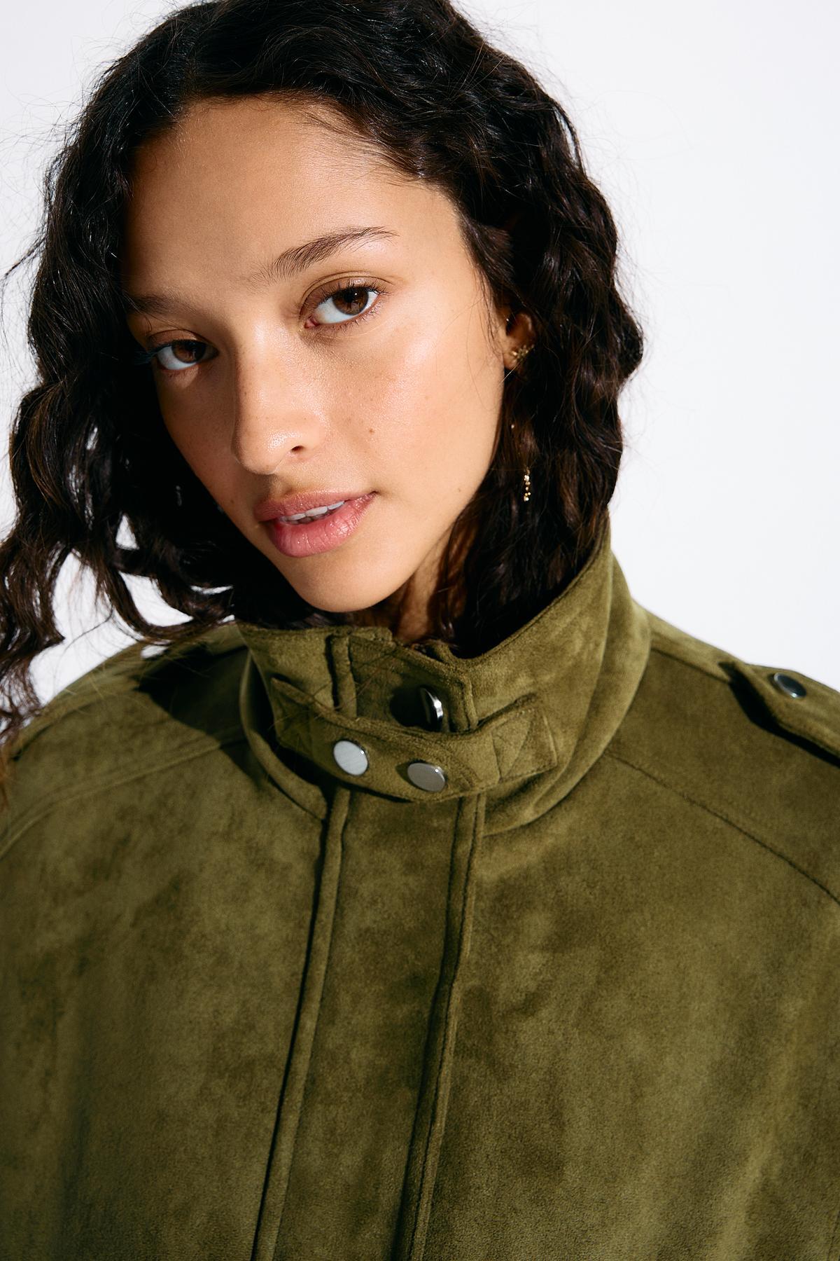 Bershka  Süet görünümlü ceket - Görsel 3