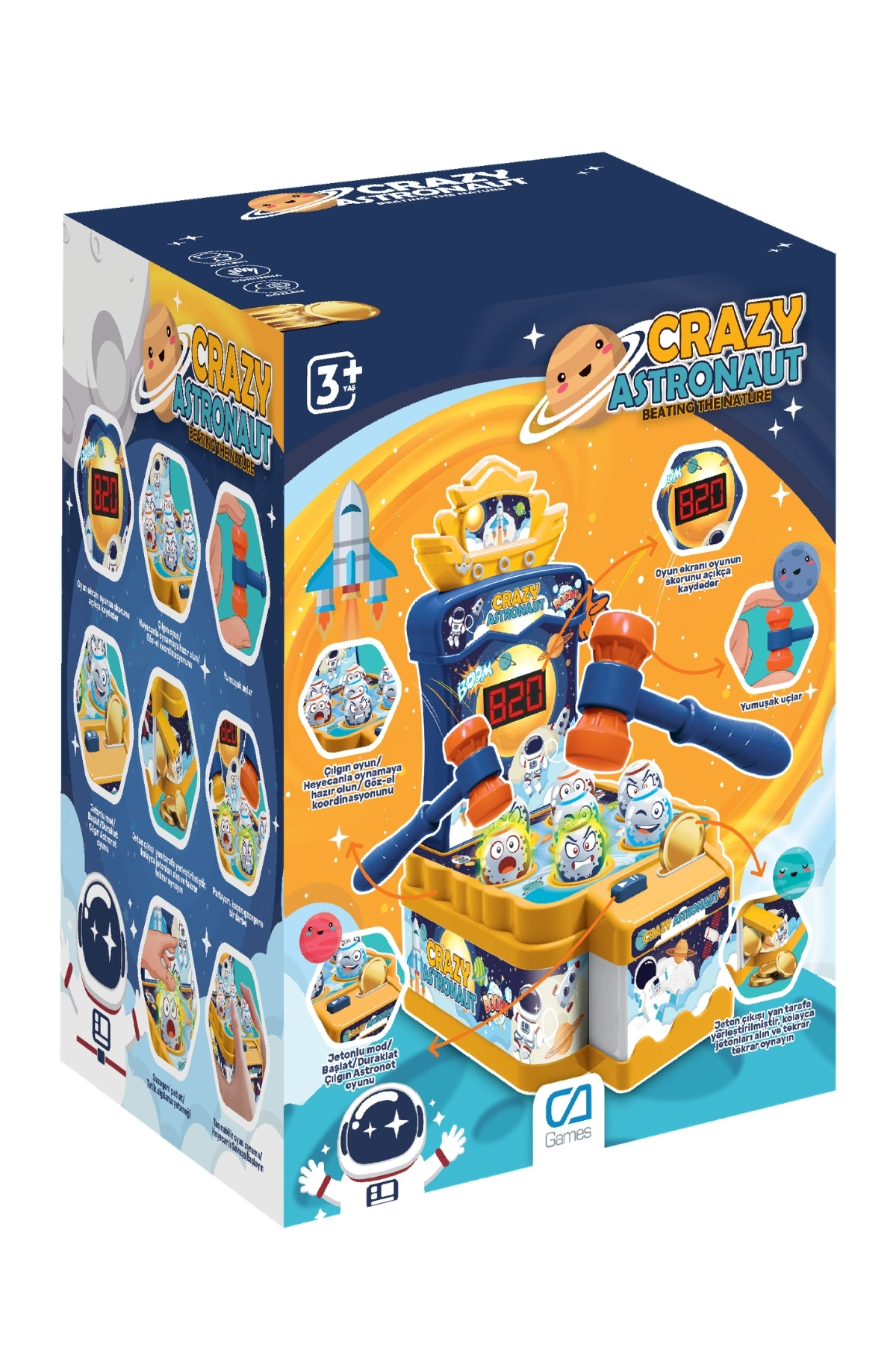 CA Games Crazy Astronaut +3 Yaş Çocuklar için 1-2 Kişilik