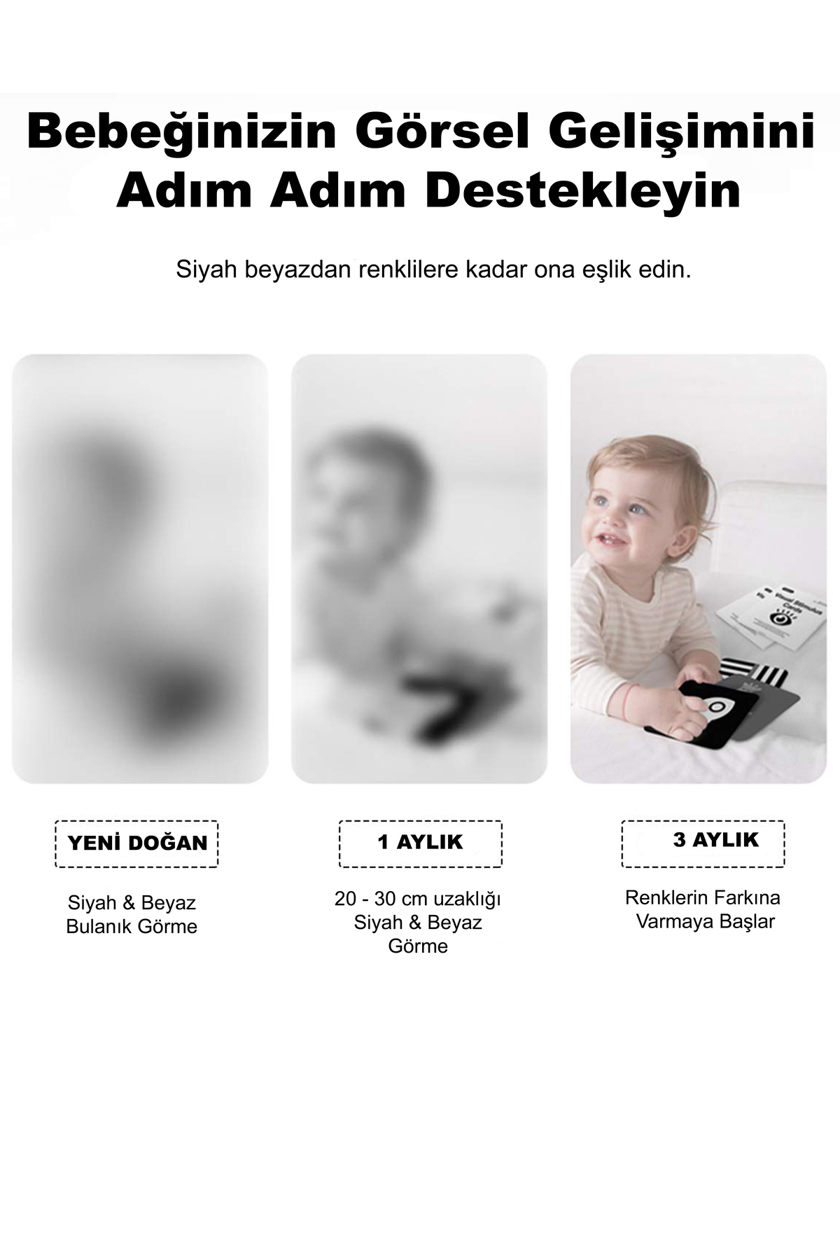 FeyzaDesign Bebek Zeka Kartları 36'lı Set, Yenidoğan Gelişim ve Eğlence fotoğrafı 2 (önizleme)