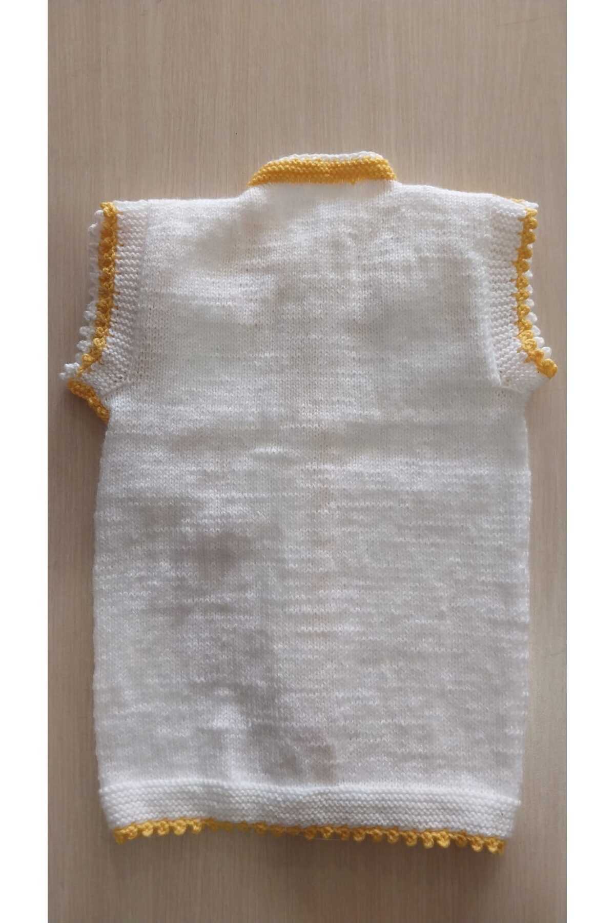 Papatyam 1-2 yaş nako lüks Minnoş ipinden örülmüş çocuk yeleği fotoğrafı 3 (önizleme)