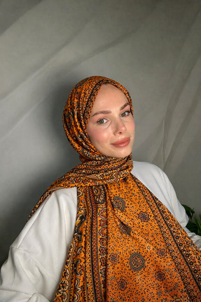 befa scarf Soft Şal Baskılı Leopar Desenli