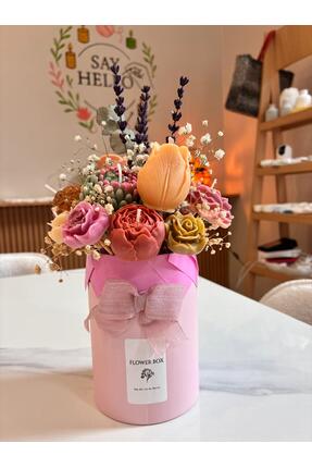 SAY HELLO BY BURCU DEKORATİF MUM BUKETİ