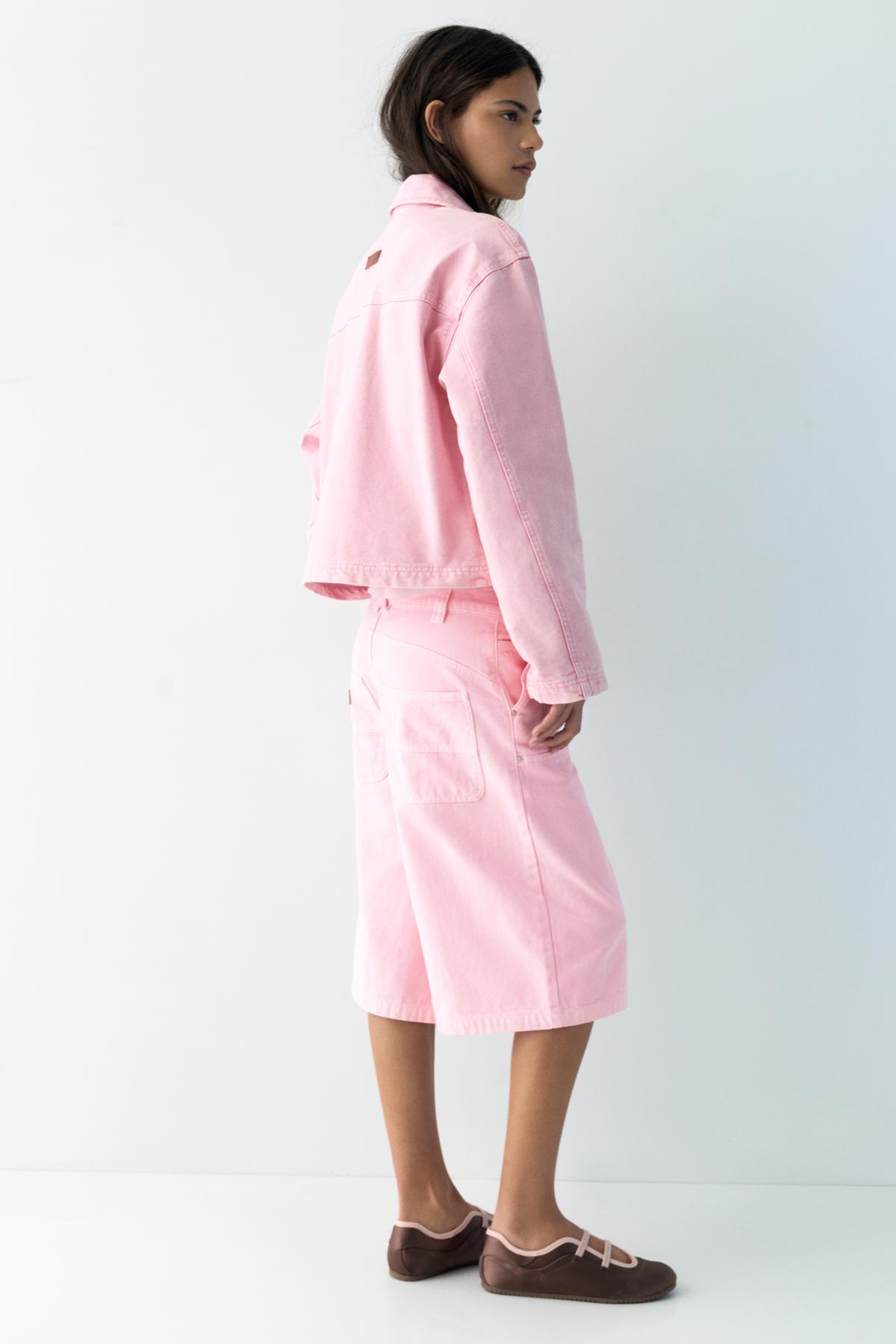 Pull & Bear  Pembe utility ceket - Görsel 6