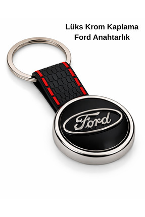 Baghes Premium Ford Anahtarlık Metal Gövde Krom Kaplama Oto Anahtarlık Ford A...