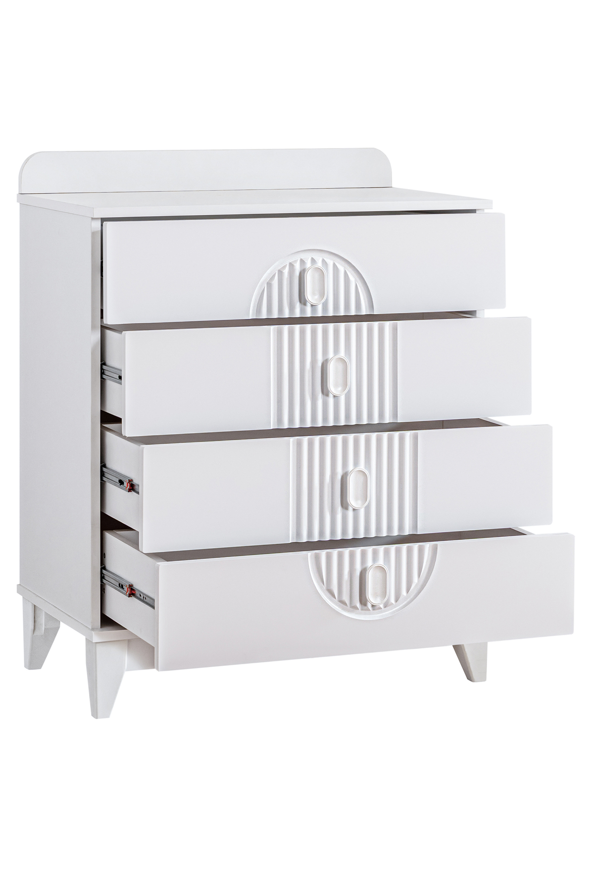 Setay Vizyon Çocuk Odası, Vizyon 4 Kapaklı Dolap, Etap Montessori Karyola, Şifonyer - Beyaz fotoğrafı 6 (önizleme)