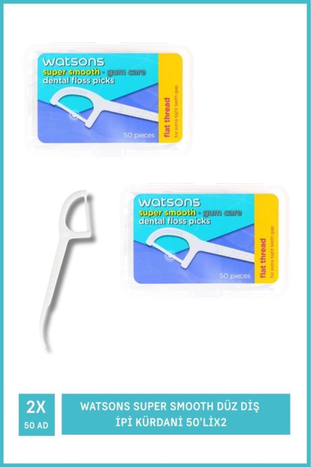 Watsons Super Smooth Düz Diş İpi Kürdani 50