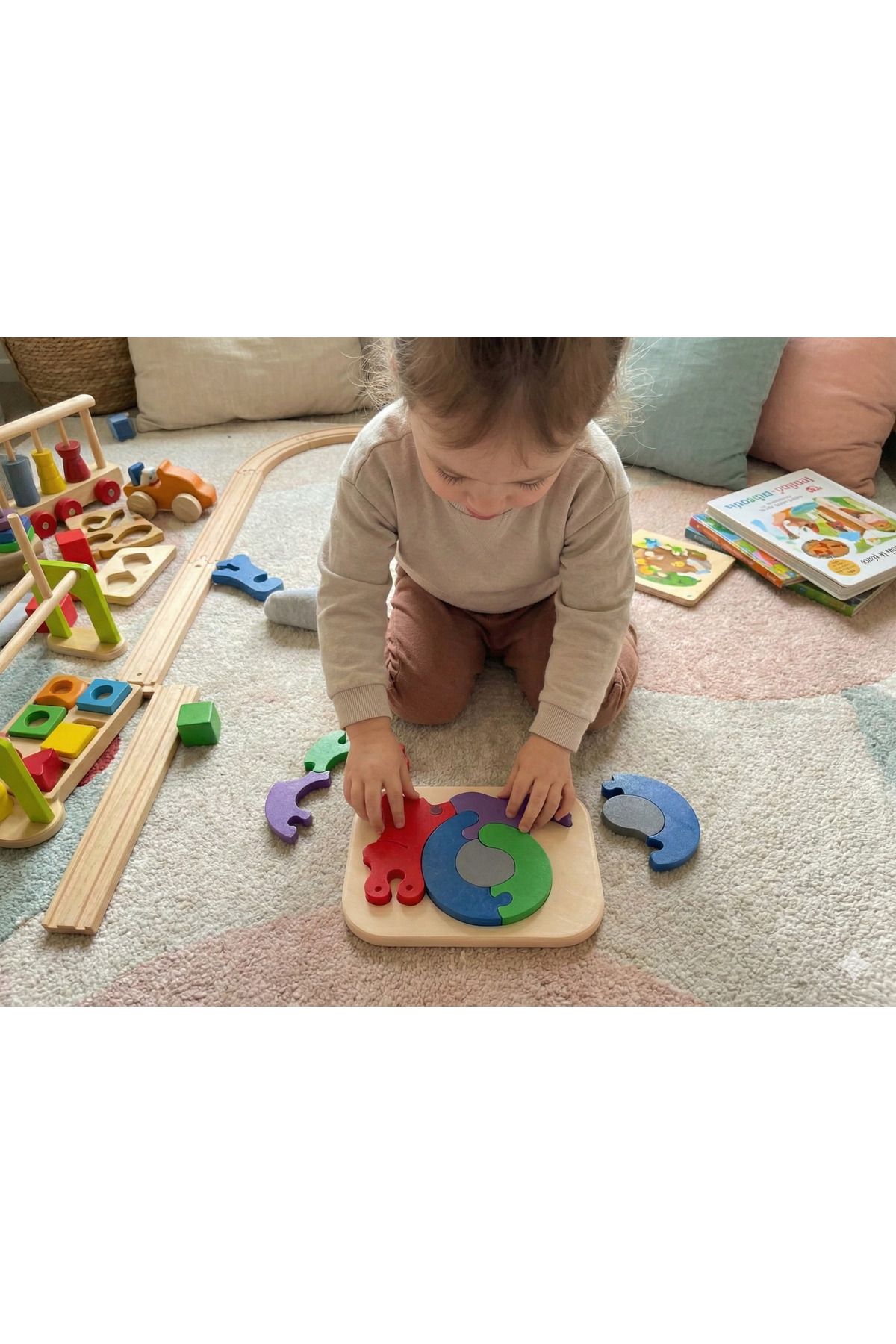 FeyzaDesign Eğitici Bebek Puzzle Oyuncağı - Zeka Geliştirici ve Eğlenceli fotoğrafı 2 (önizleme)