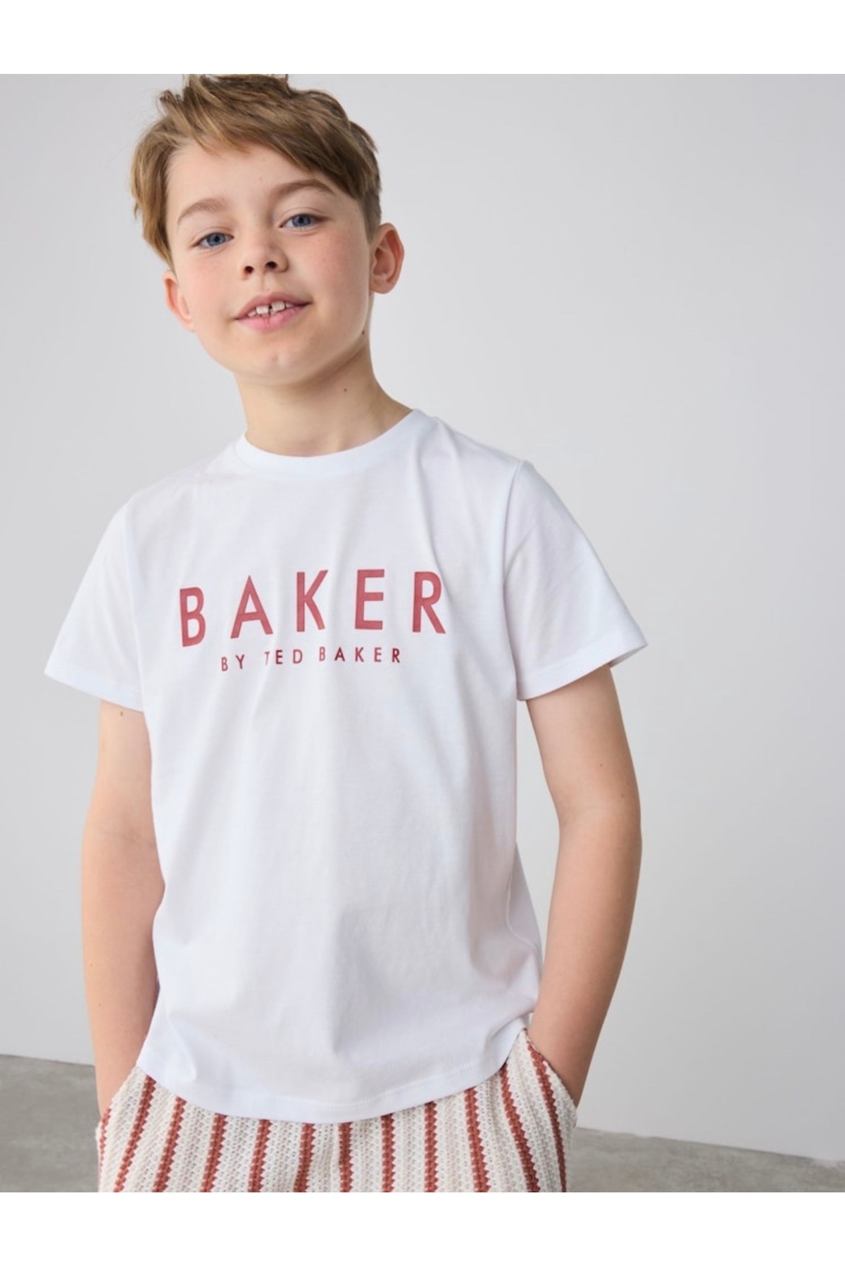 Colorstories Baker by Ted Baker White Logo Detail T-shirt