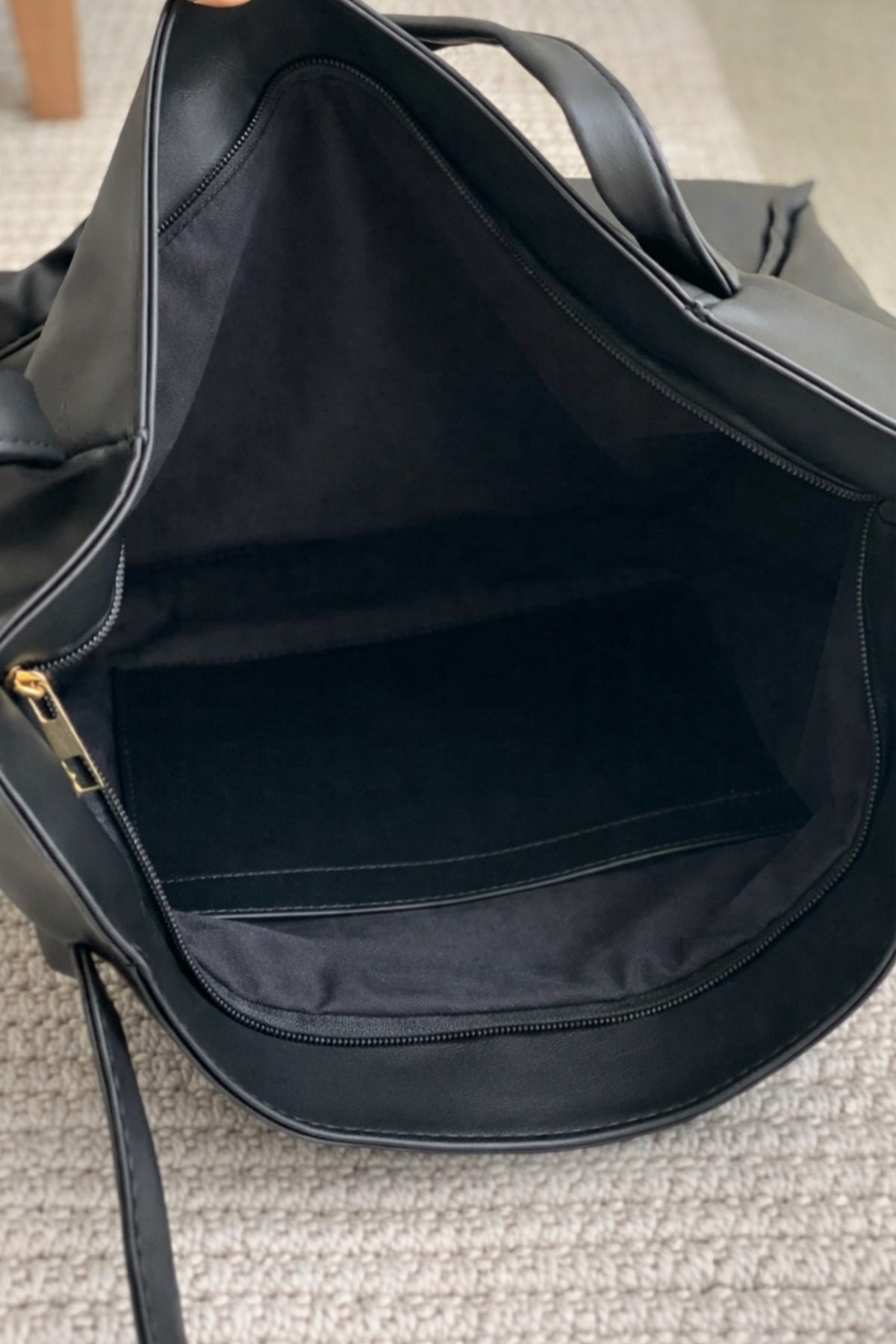 Lemur Leather  Büyük Boy Kahverengi Kadın Omuz Çantası 40x30 cm – Yumuşak Deri Günlük, Ofis & Üniversite İçin - Görsel 3