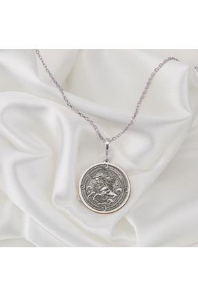 Jaune 925 Ayar Gümüş Boğa Burcu Kolye | Kadın Burç Kolyesi | Hediye