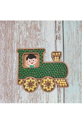 etkinlikkutusu Cam Mozaik Sanat Seti Kendin Yap DIY Mozaik Tren Çerçeve Tablo...