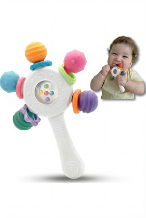 BBSKY Bebek Diş Kaşıyıcı Oyuncak , Montessori Duyusal Oyuncak, Silikon Dişlik...