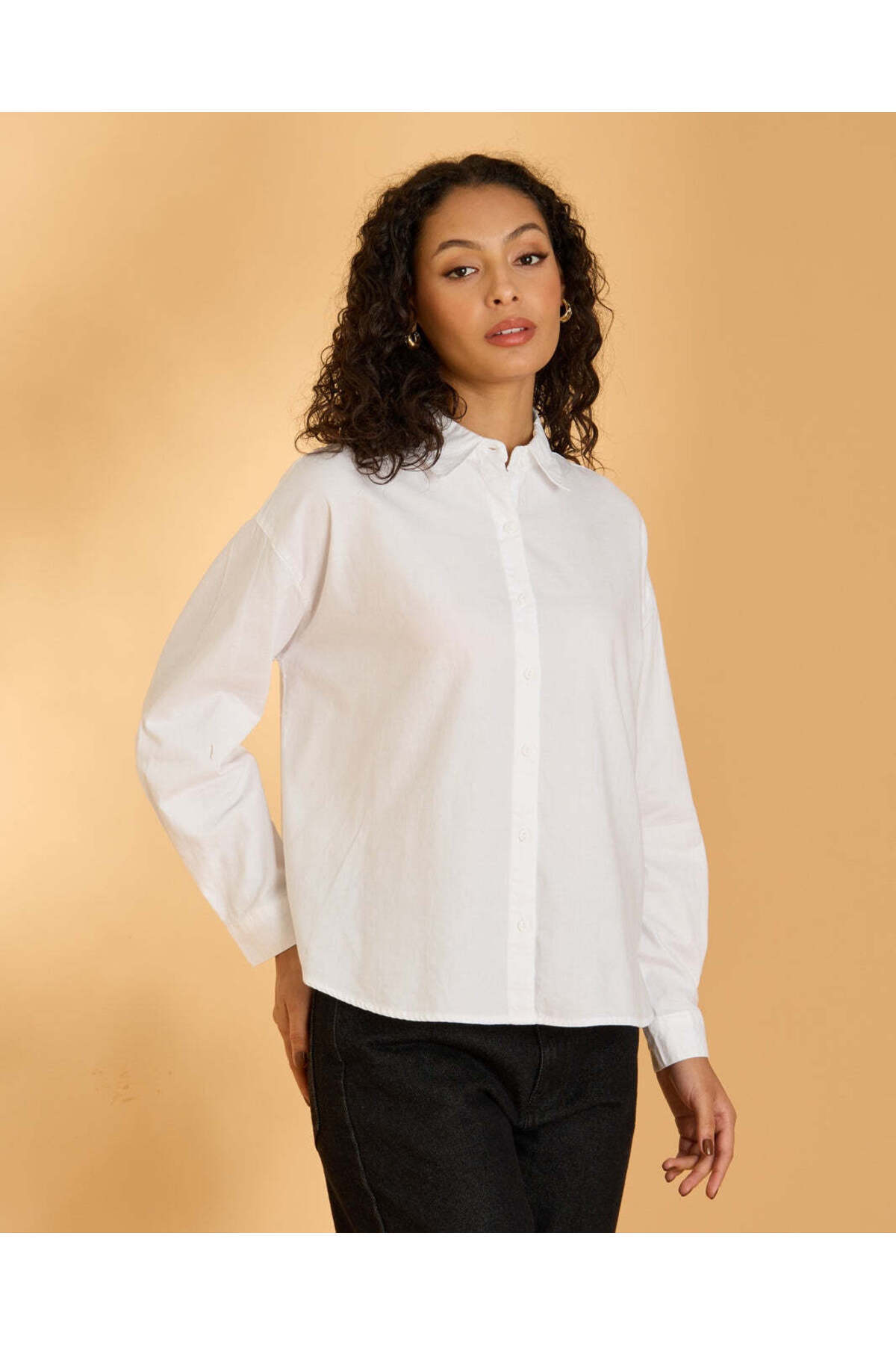 REDTAG Women White Plain Casual Blouse
