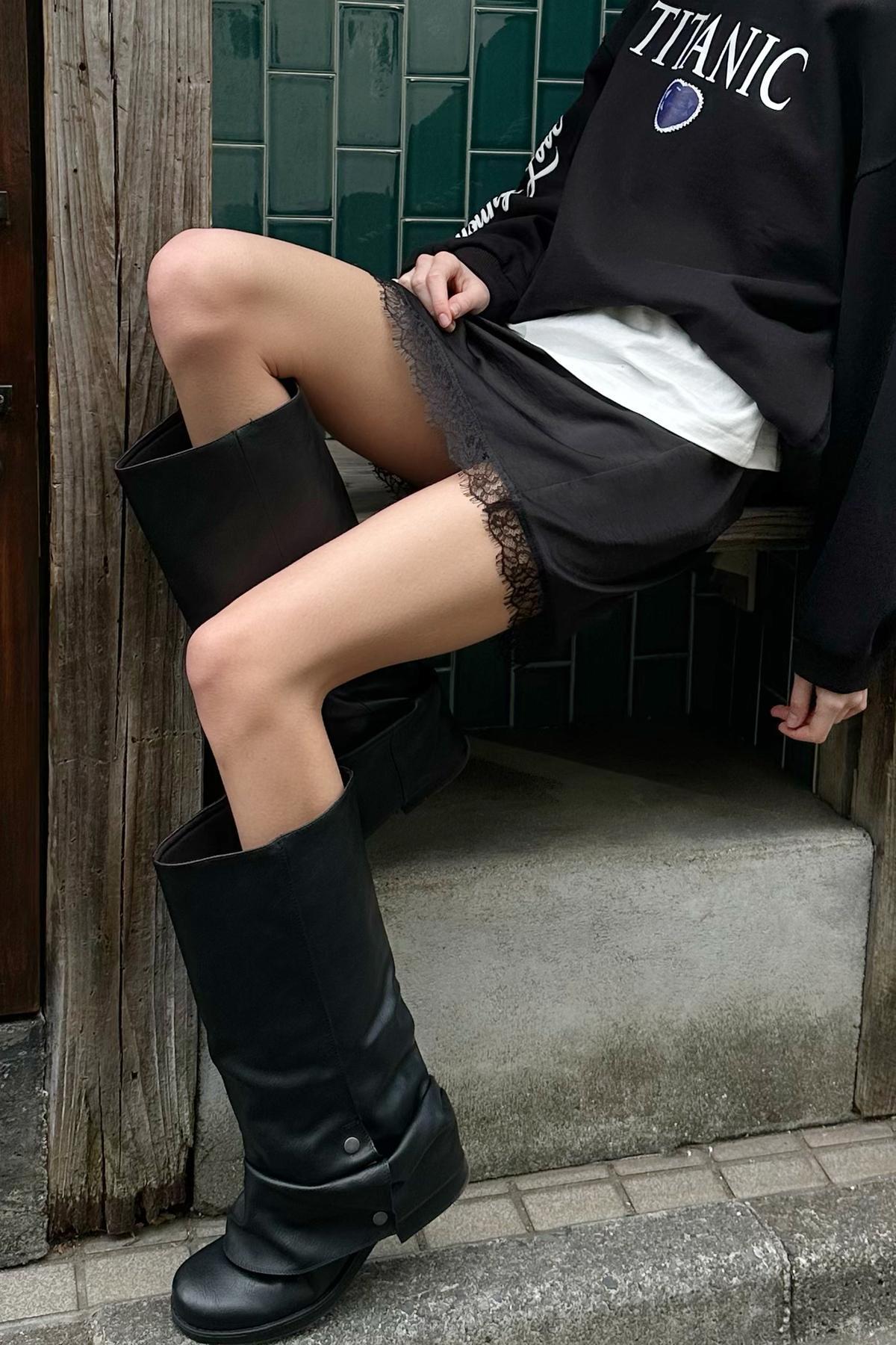 Bershka  Saten midi etek - Görsel 3