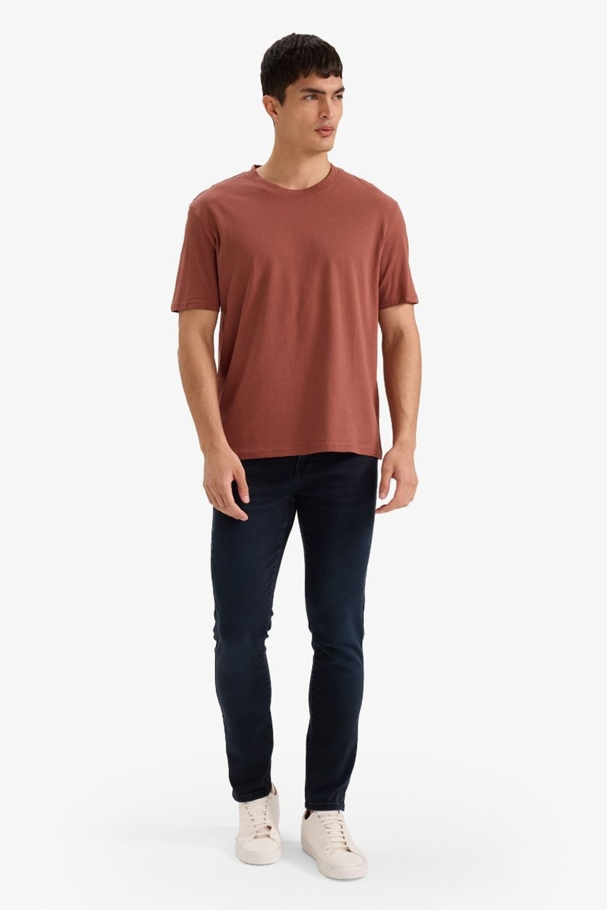 DeFacto %100 Pamuk NEW REGULAR Fit Basic Tişört V7699AZ26SP görsel 2