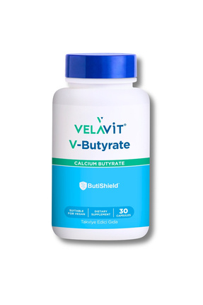 Velavit V- Butyrate - Kalsiyum Bütirat İçeren Takviye Edici Gıda - 30 Kapsül