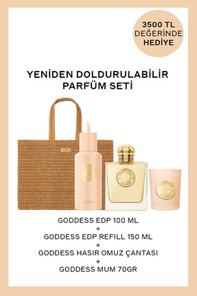 Burberry Goddess EDP 100 ml Kadın Parfüm & EDP Refill 150 ml + Kadın Omuz Çan...