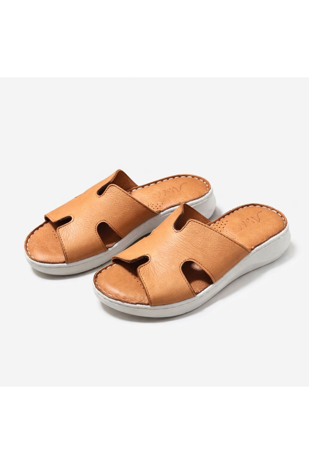 PATRON SHOES Hakiki Deri Ortopedik Taban Kadın Terlik, Gün Boyu Konfor ve Şıklık