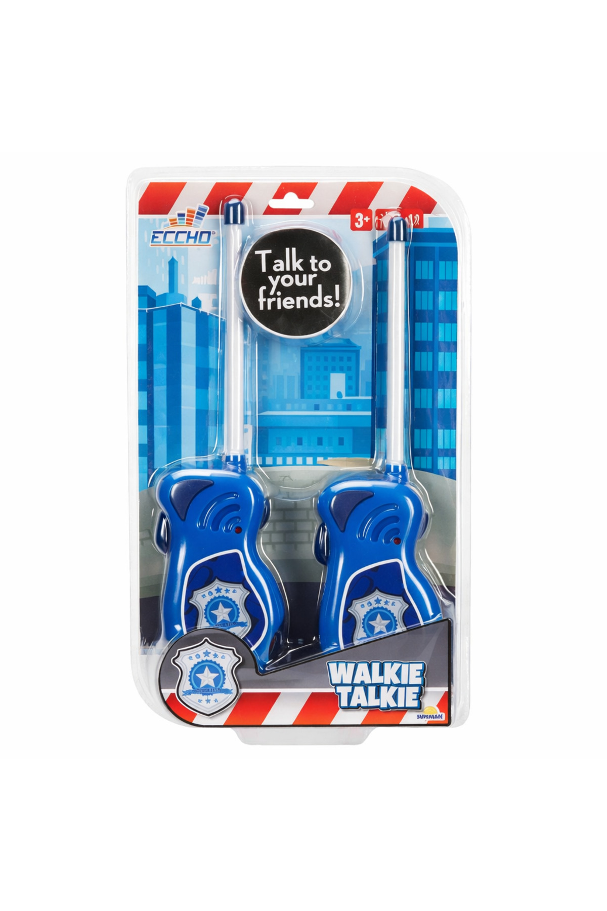 NUNU Çocuk Telsiz Seti Polis & İtfaiye Temalı 2’li Oyuncak | Bas-Konuş Eğitici Oyuncak 3+ Yaş fotoğrafı 2 (önizleme)