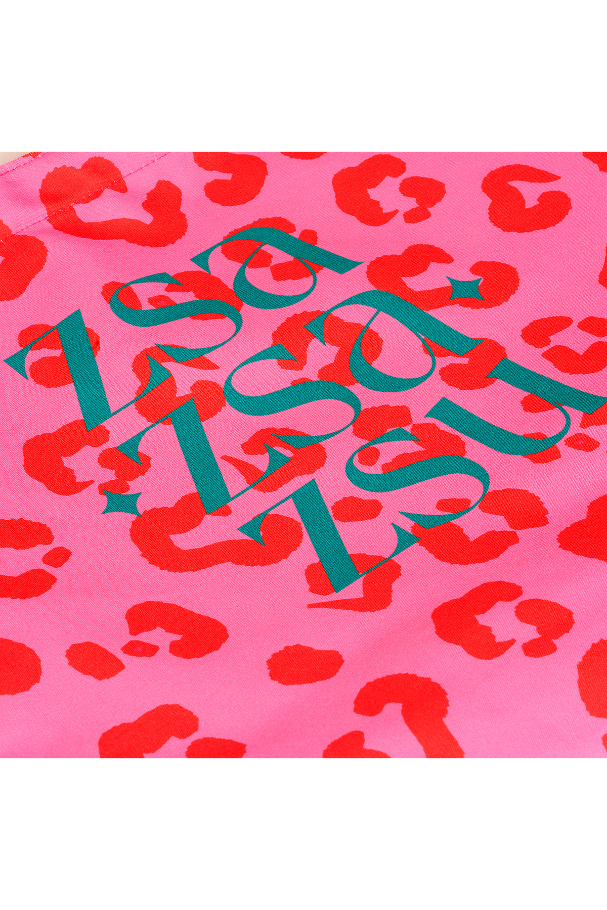 Zsa Zsa Zsu  Marmara Dijital Baskılı Pamuk Omuz Çantası 40x40 Cm Pembe - Görsel 3