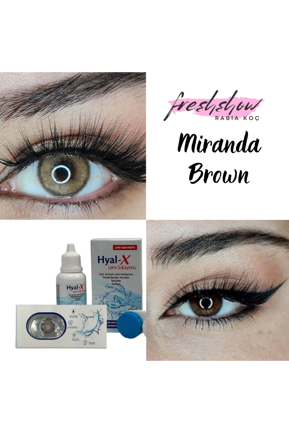 Freshshow Miranda Brown Renk göz aparatı yıllık - Fiyatı