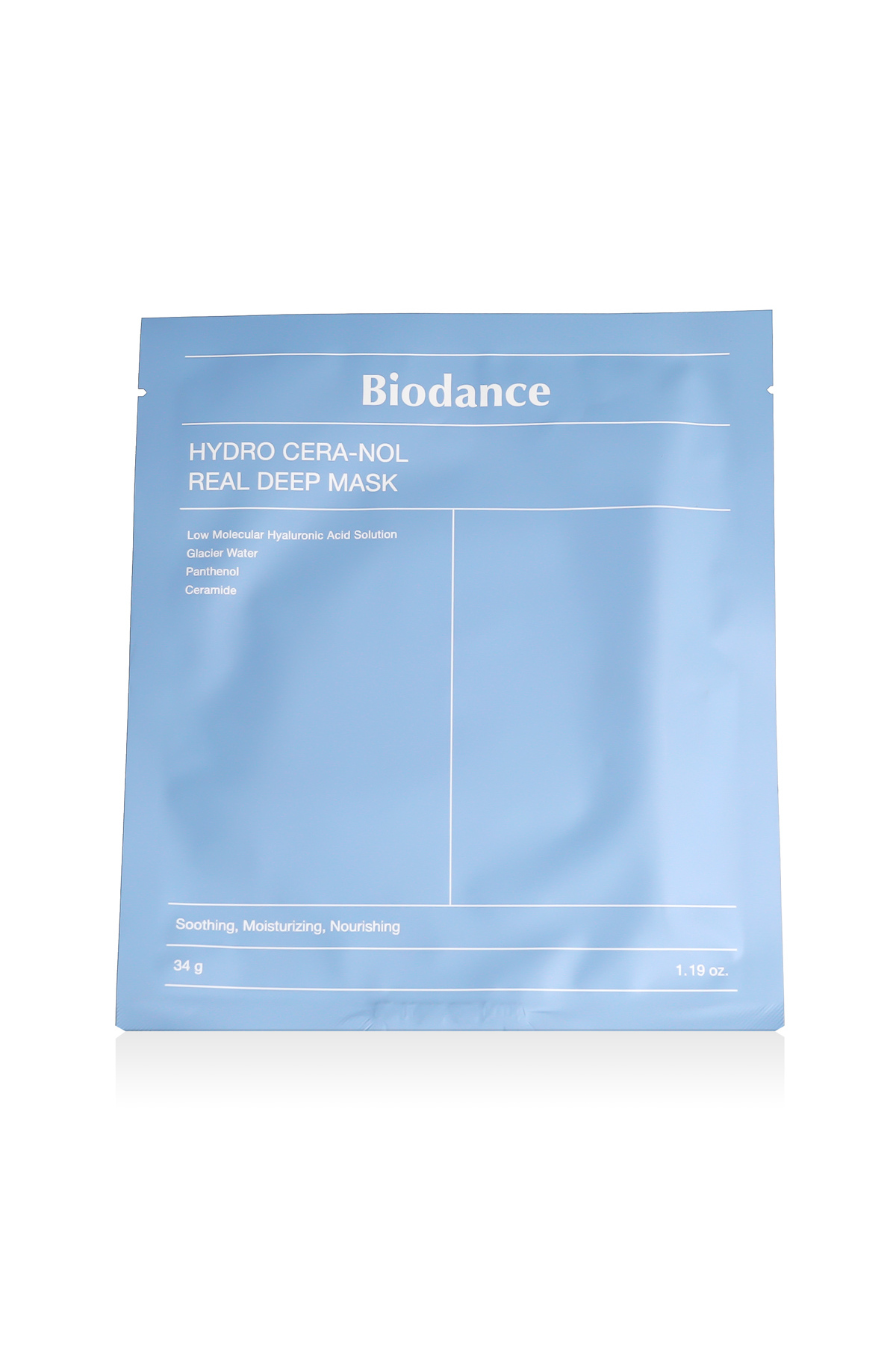 Biodance Хидро Сера-Нол 34г Маска за лице с хиалуронова киселина за хидратаци...