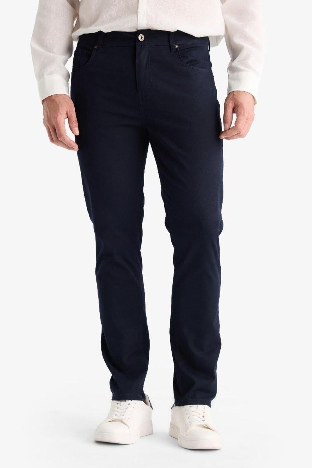 Defacto  Dar Kesim Pantolon B2089AX25AU - Görsel 4