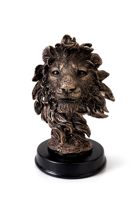 ForWhat Büro Ev Ofis Hediyesi için 13x9CM Polyester Yapım Aslan Büstü