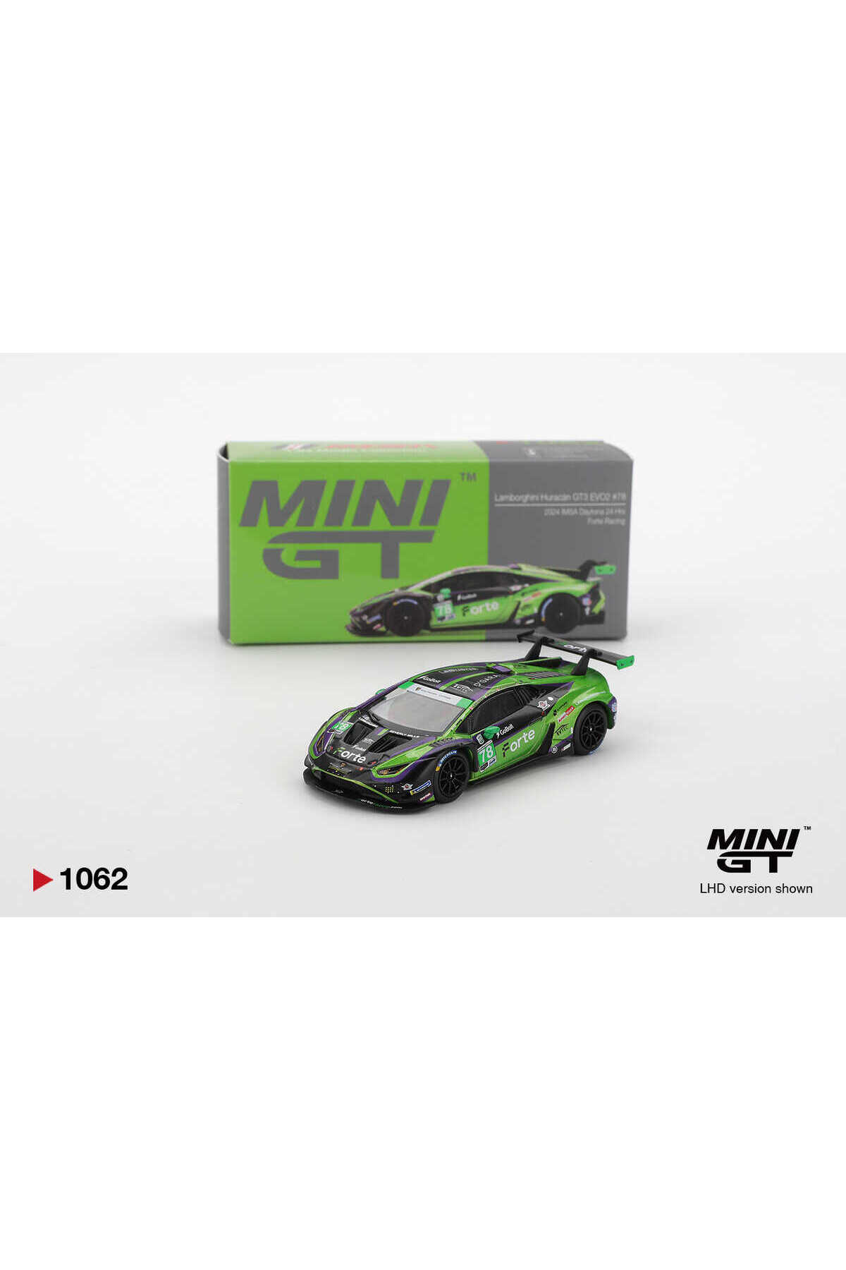 HOT WHEELS Mini GT Lamborghini Huracan GT3 EVO2 Forte Racing #78 1
