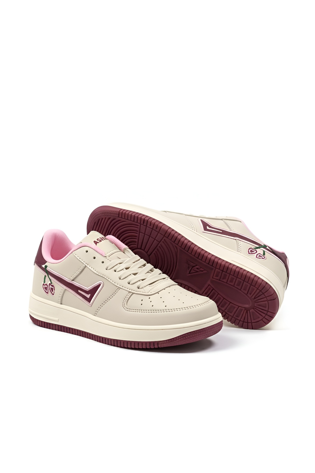 McDark Bej Bordo Bej Sneaker Ayakkabı fotoğrafı 4 (önizleme)
