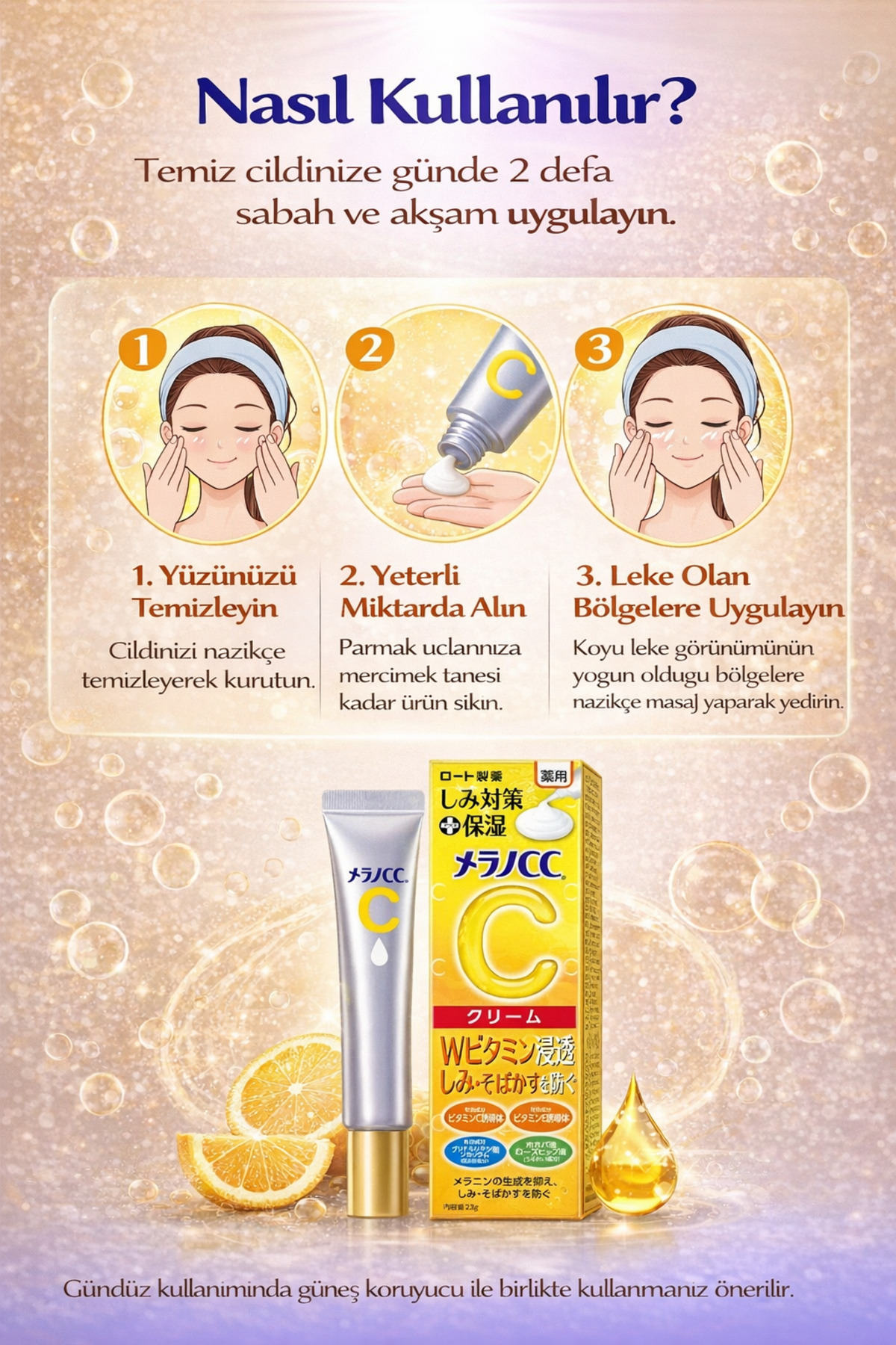 ROHTO MENTHOLATUM Melano CC Vitamin C Moisture Cream 23 g | Leke