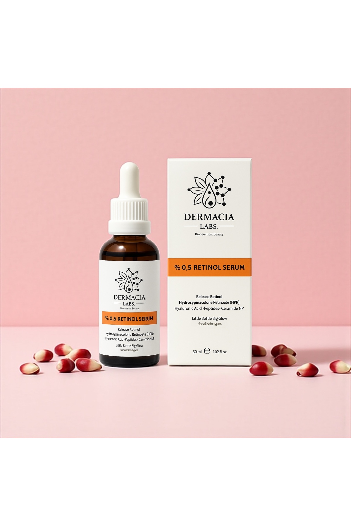 Gece Bakım Seti, %0.5 Retinol Serum+Hyaluronik Asit Serum Seti, Kırışıklık ve Yaşlanma Karşıtı Nem Bakımı — DL-RETSET2 — تصویر 2 از 5