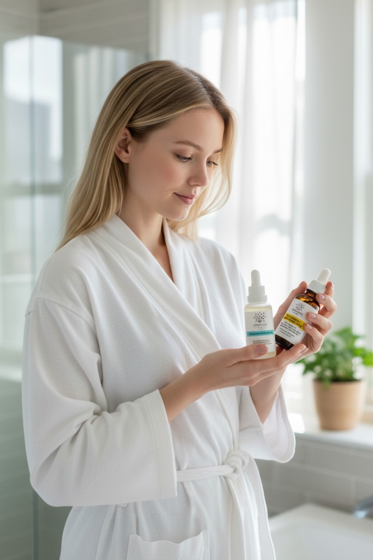 Aydınlık ve Nem Bakım Seti, %15 C Vitamini Serumu+Hyaluronik Asit Serumu — DL-AYSET2 — تصویر 2 از 5