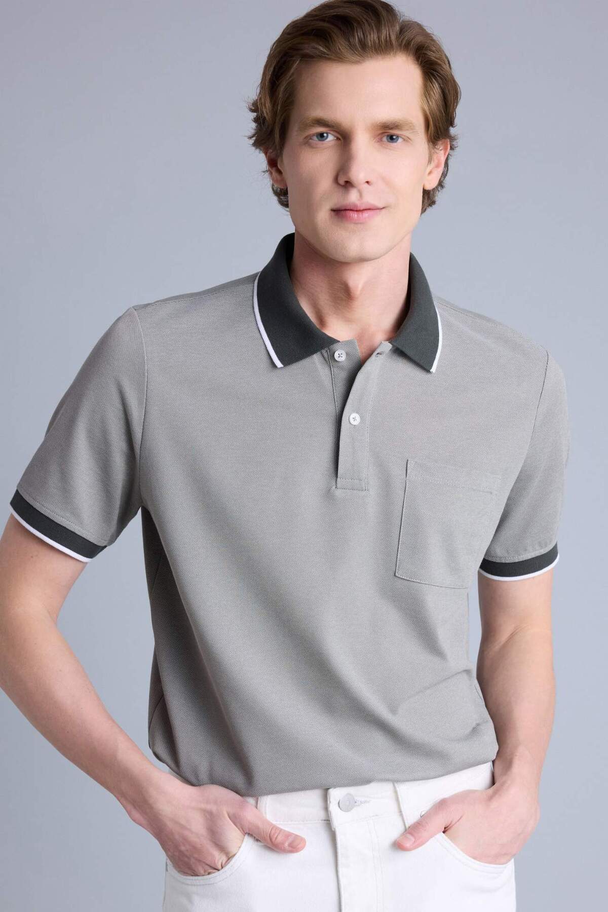 Defacto Cotton Regular Fit Short Sleeve Polo T-Shirt G2609Ax26Sp