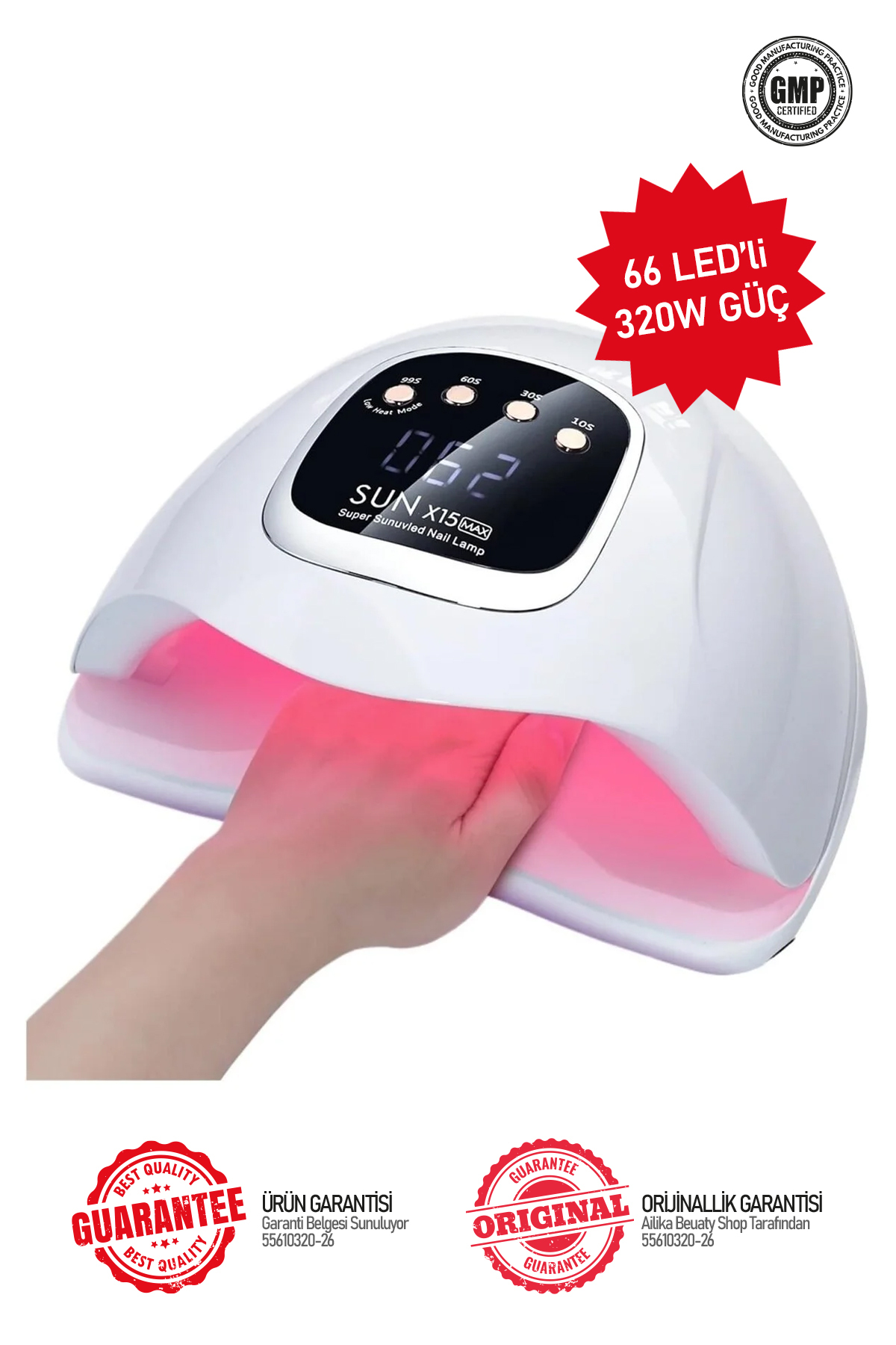 SUN Kalıcı Oje ve Protez Tırnak Jel Kurutucu Uv Led Lamba 320W Sun X15 MAX — SUN_X15MAX