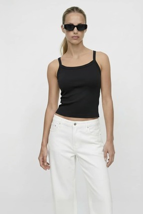 Coredra İnce Askılı Kaşkorse Fitilli Atlet - K410