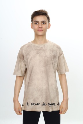 njn Bisiklet Yaka Kısa Kol Erkek Çocuk T-shirt