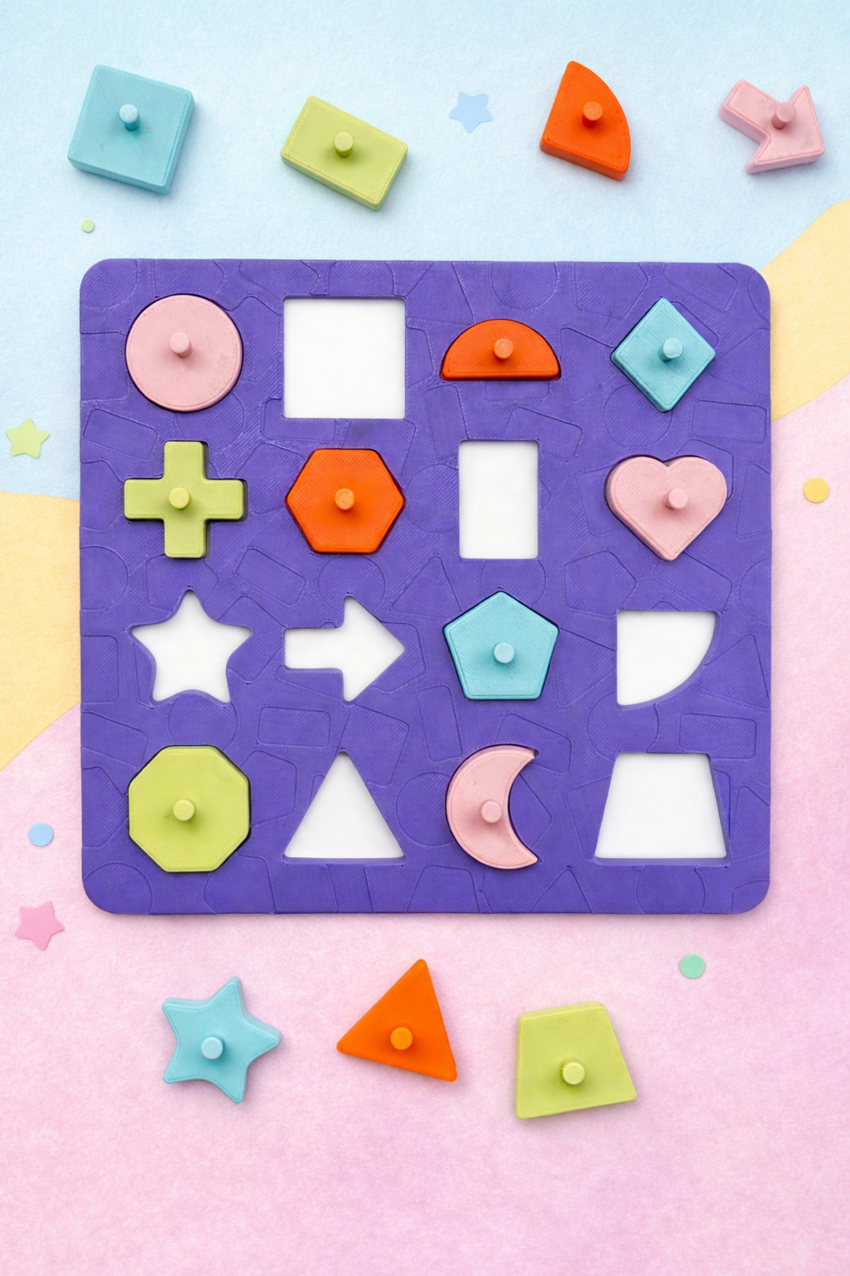 BitByteBrick Bul-Tak Eğitici Oyuncak – Şekil Öğrenme ve Zeka Geliştirici Puzzle Seti fotoğrafı 3 (önizleme)