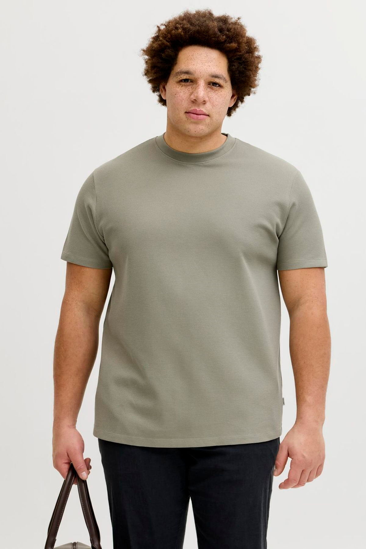 تی‌شرت یقه گرد سایز بزرگ - آستین جک اند جونز تی شرت بزرگ سایز Jack & Jones