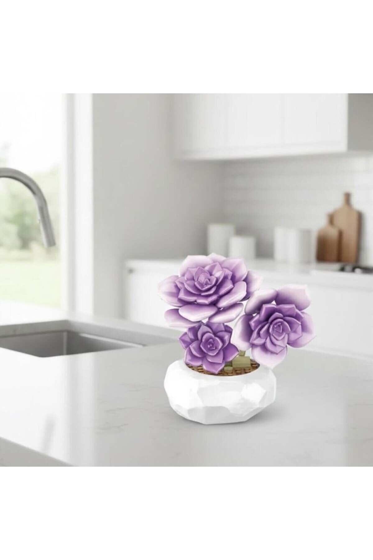 NW NessiWorld P657061 MOR SUKULENT MODEL 76 PARÇA BLOCK OYUNCAK fotoğrafı 3 (önizleme)