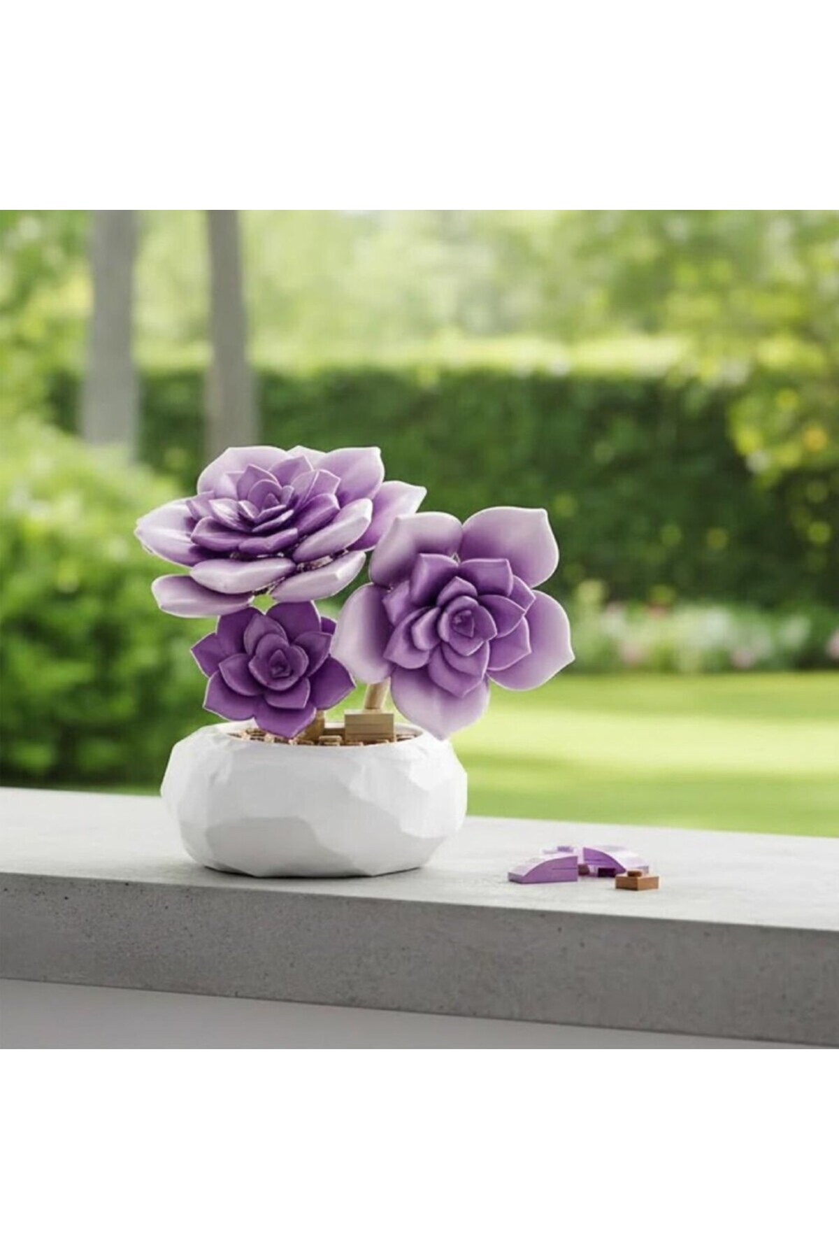 NW NessiWorld P657061 MOR SUKULENT MODEL 76 PARÇA BLOCK OYUNCAK fotoğrafı 2 (önizleme)