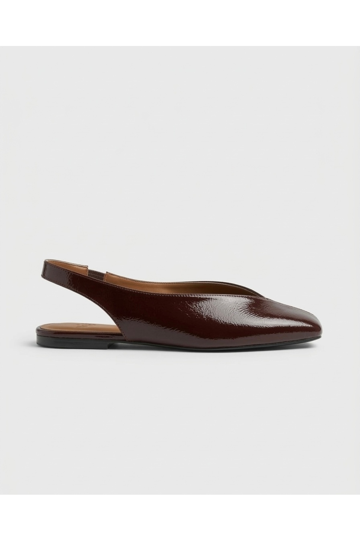 Genel Markalar Siena Kadın Bordo Kare Burun Babet Slingback görsel 3