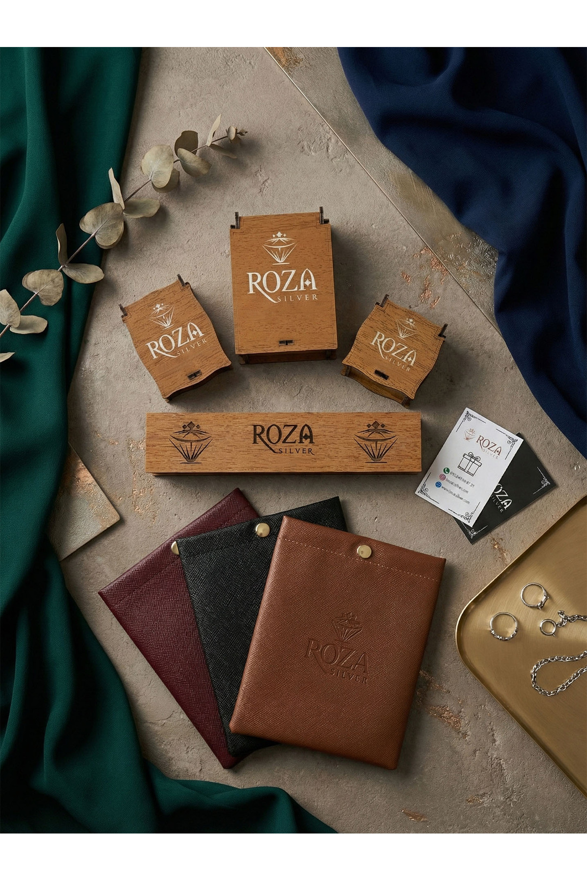 Roza Silver 925 Ayar Gümüş Zümrüdüanka Kuşu Kolye - Altın Kaplama Siyah Mineli Kadın Kolye görsel 4