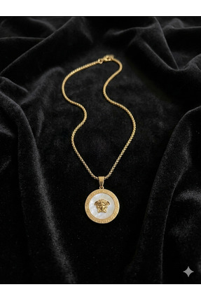 AURA CONCEPTS Gold Detaylı Çelik Kolye