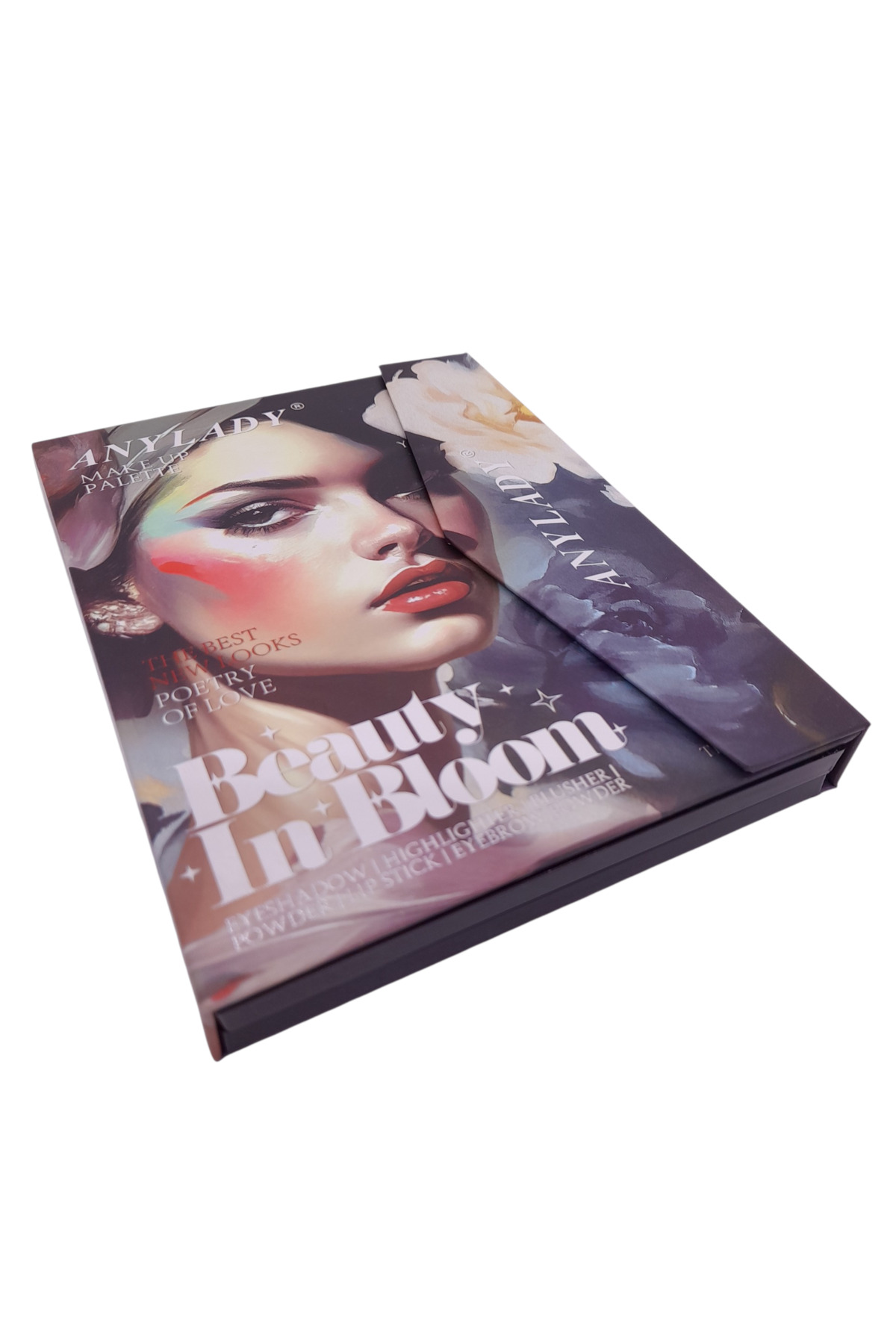 Bloom Göz Farı Lip Stick Pudra Allık Highlighter Kontür Kaş Farı Ayna İçeren 47 'li Makyaj Paleti — ZRD113302 — تصویر 6 از 6