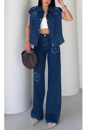 Veto Jeans Kot Yelek Takım