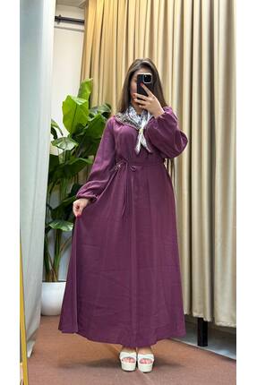 dezer ŞAL DETAYLI CUPRA KUMAŞ ELBİSE