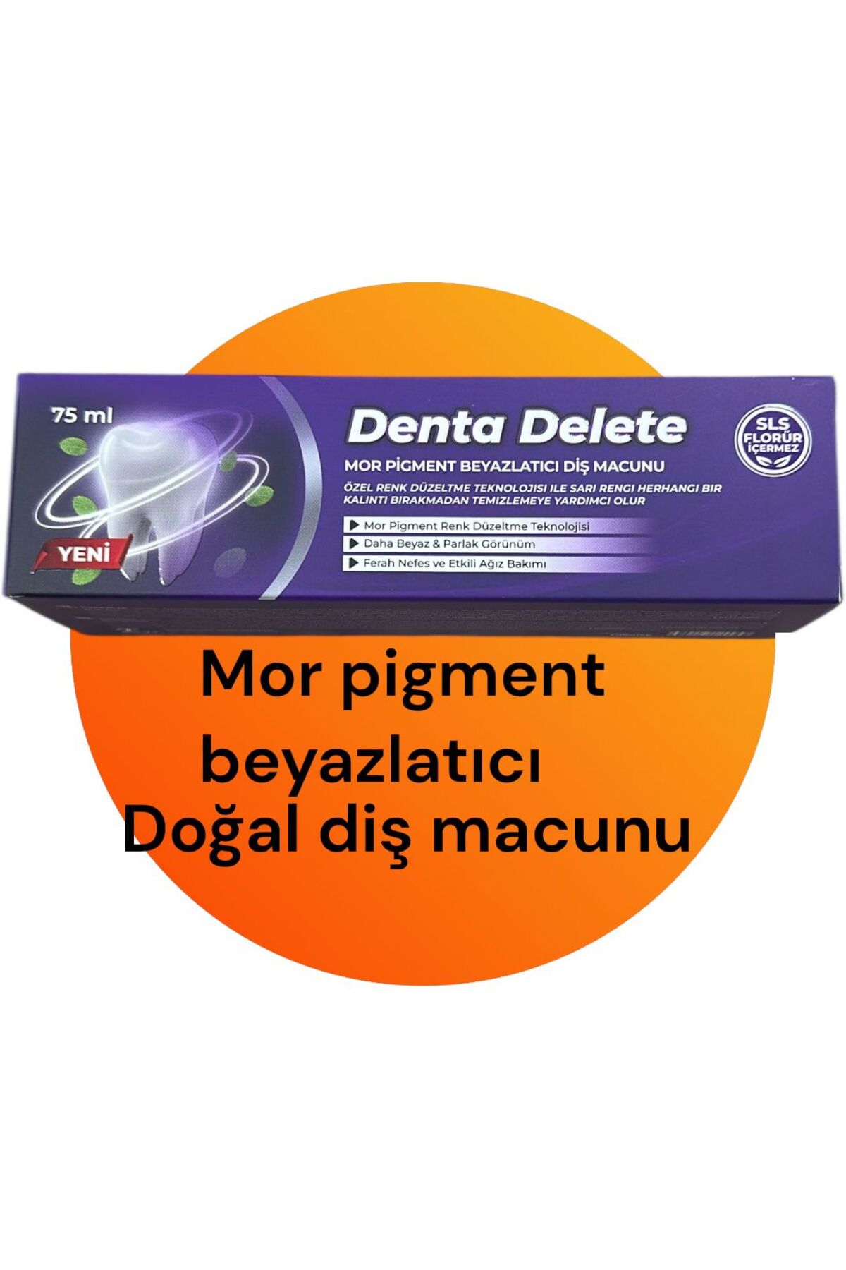 Egş DERMA delete DENTA DELETE MOR PİGMENT BEYAZLATICI DOĞAL DİŞ MACUNU