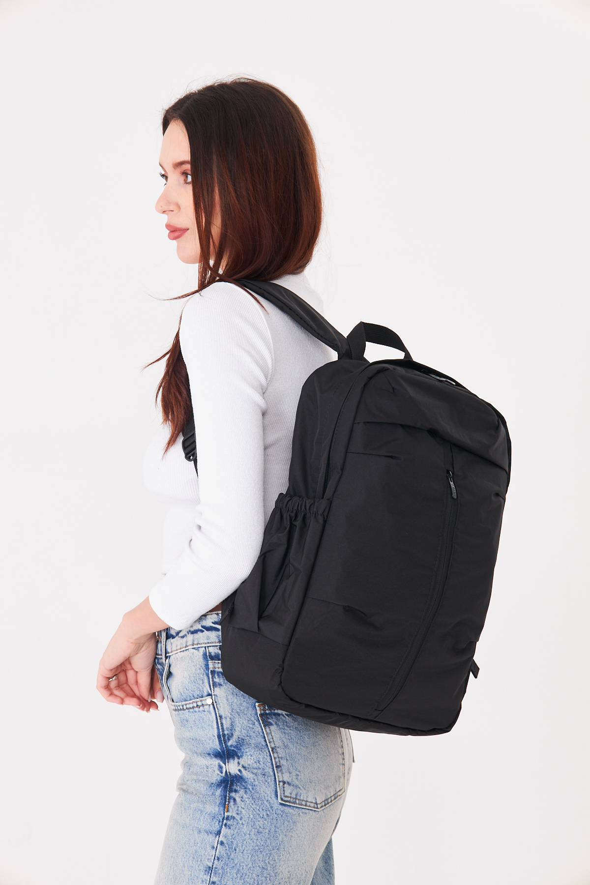 Superbag Su İtici Kumaş Laptop Sırt Çantası 15.6 İnç Uyumlu Korumalı Notebook Günlük Çanta görsel 6