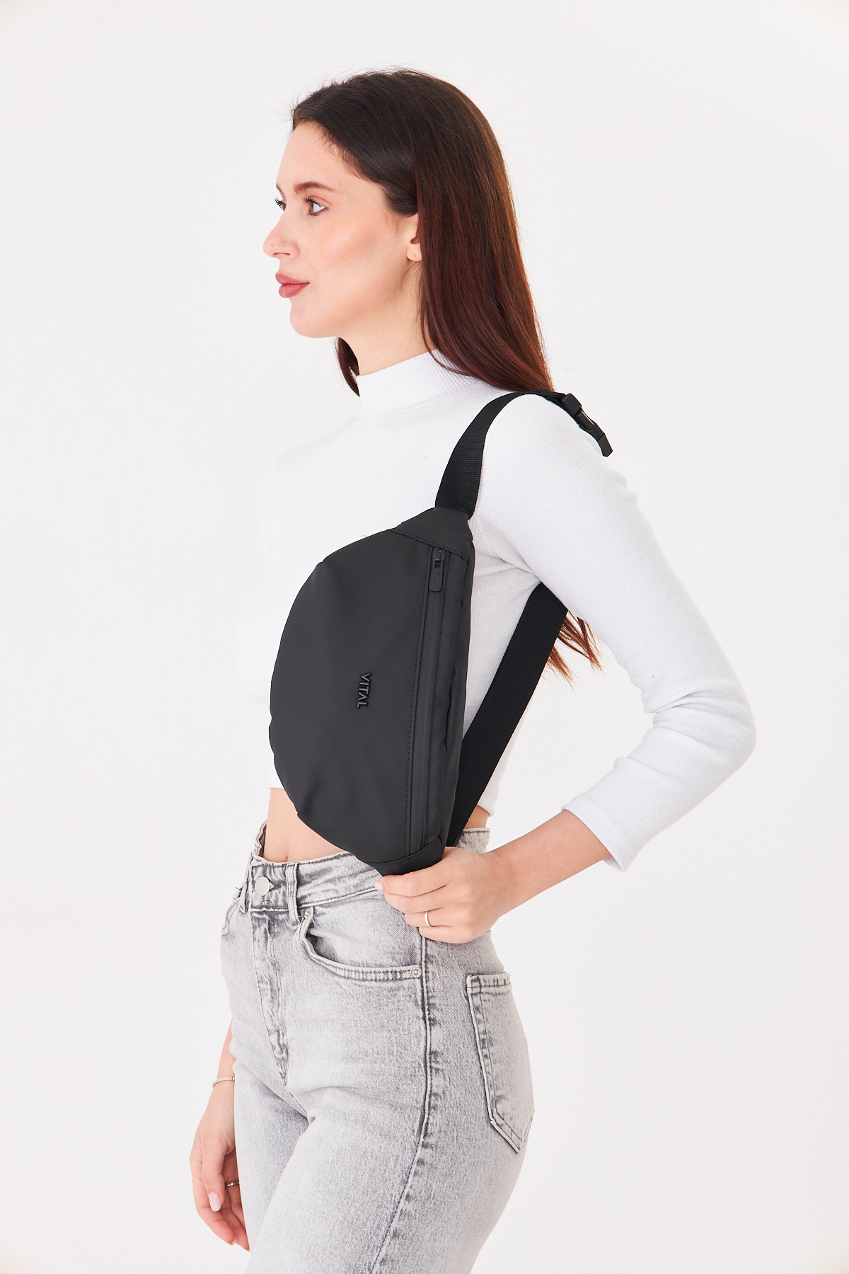 Superbag 2 Bölmeli Çapraz Askılı Bel ve Omuz Çantası Unisex Günlük Kullanım Çantası görsel 7